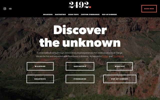 Скриншот сайта 2492.travel