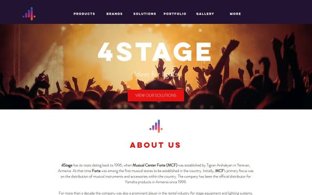 4stage.am - էկրանի պատկեր