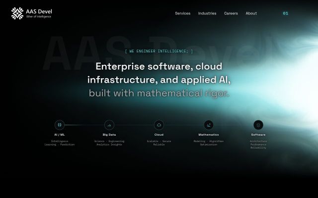 Скриншот сайта aasdevel.com