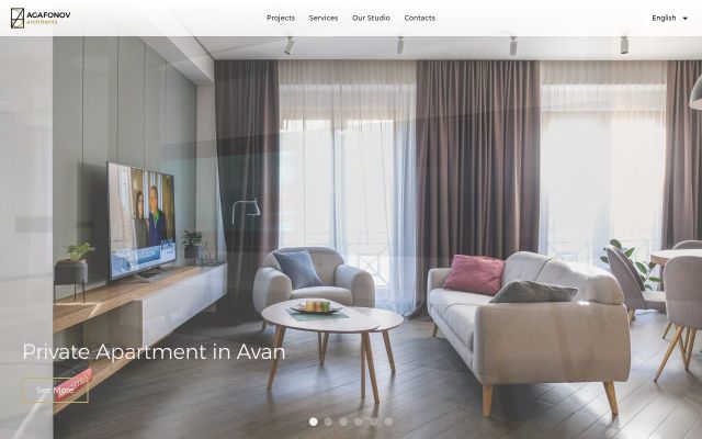 agafonovarchitects.com - էկրանի պատկեր