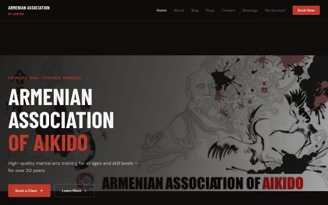 aikido.am - էկրանի պատկեր