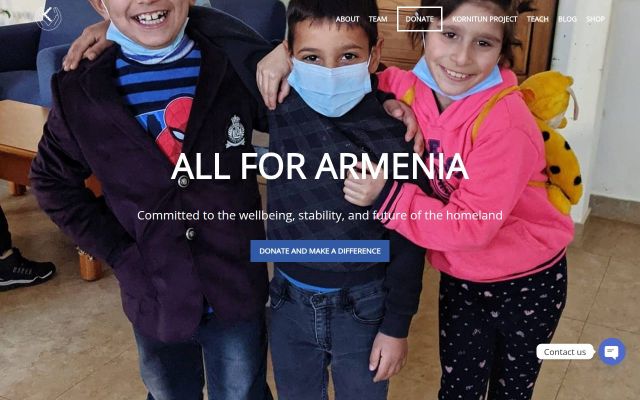 allforarmenia.org - էկրանի պատկեր