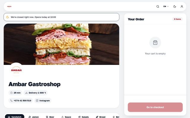 ambargastroshop.am - էկրանի պատկեր