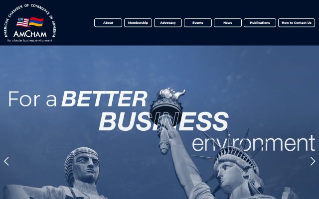 Скриншот сайта amcham.am