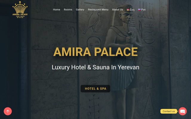 amirapalace.am - էկրանի պատկեր