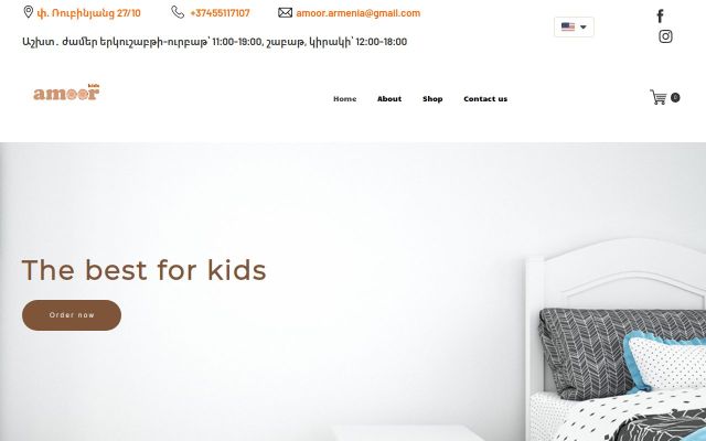 Screenshot of amoorkids.am