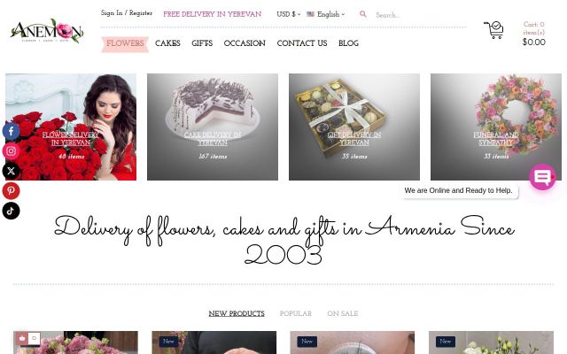 anemonsalon.com - էկրանի պատկեր