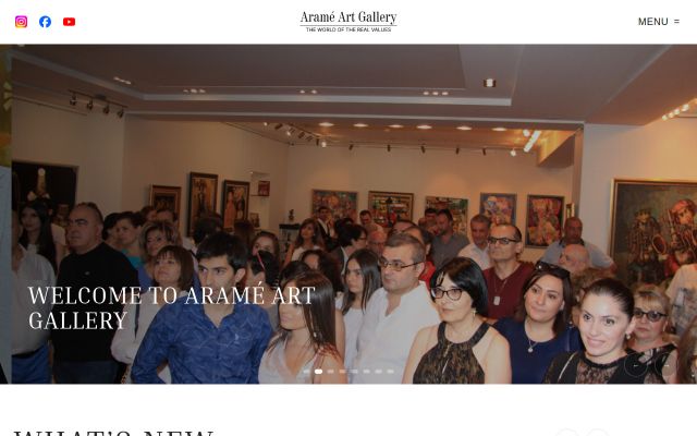 aramegallery.com - էկրանի պատկեր