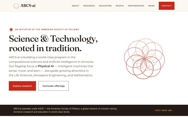Screenshot of arcs-ai.am