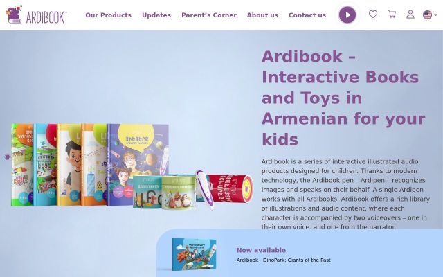Screenshot of ardibook.am