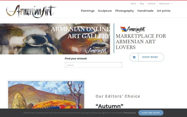 armenianart.am - էկրանի պատկեր