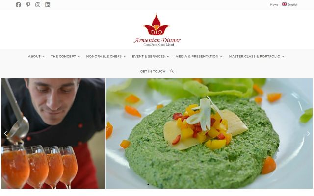 armeniandinner.com - էկրանի պատկեր