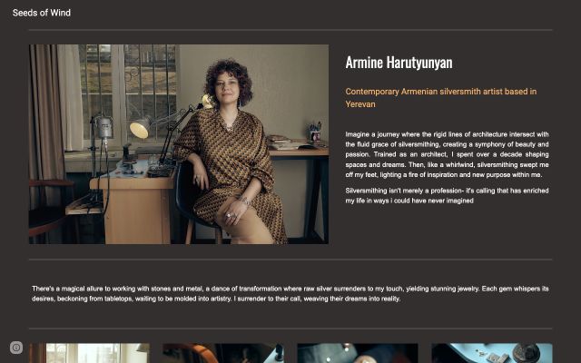 Скриншот сайта armine.am