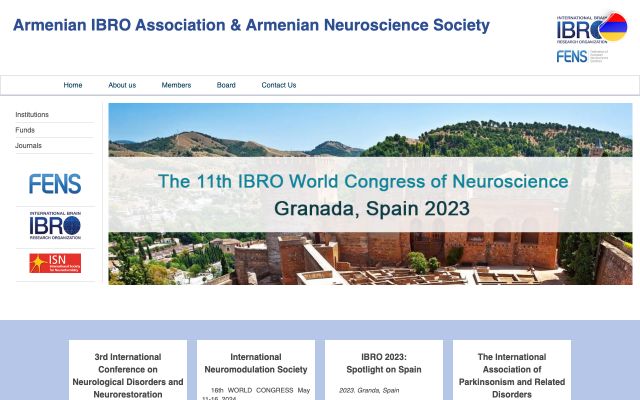 armneuroscience.am - էկրանի պատկեր
