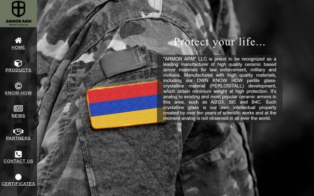 armorarm.am - էկրանի պատկեր