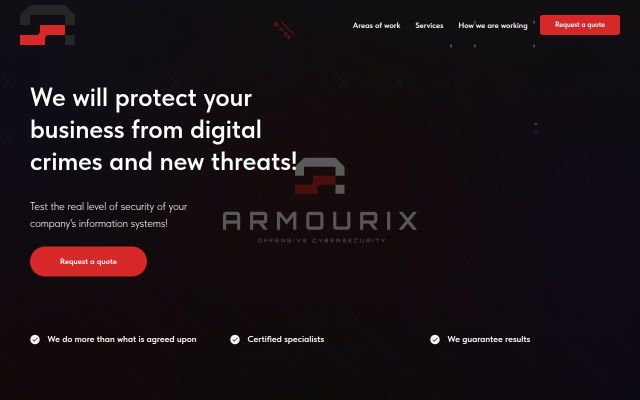 armourix.am - էկրանի պատկեր