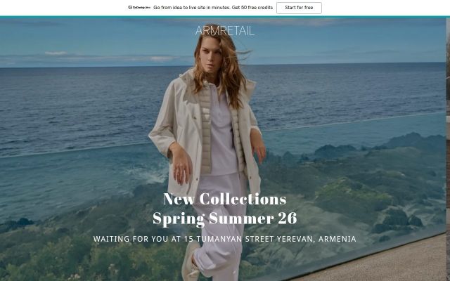Скриншот сайта armretail.am