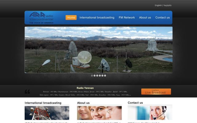 Скриншот сайта arradio.am