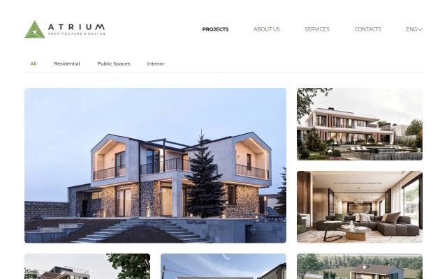 Скриншот сайта atrium.am