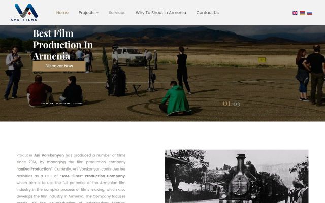 Screenshot of avafilms.am