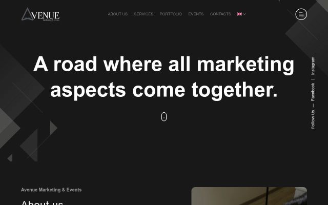 avenuemarketing.am - էկրանի պատկեր
