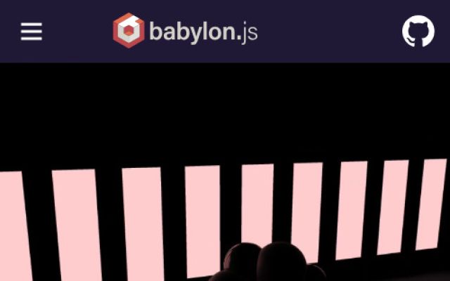 Screenshot of babylonjs.com