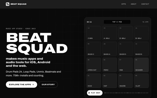Скриншот сайта beatsquad.net