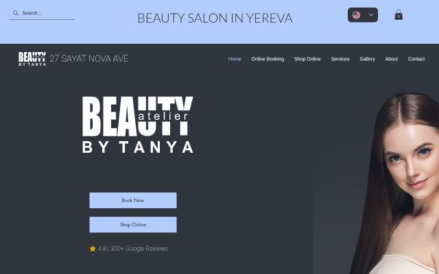 beautyatelier.am - էկրանի պատկեր