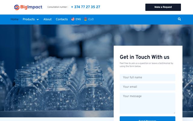 Screenshot of bigimpact.am