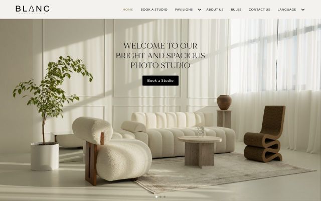 Скриншот сайта blancphotostudio.am