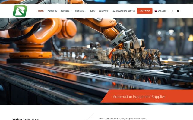 Скриншот сайта brightindustry.com