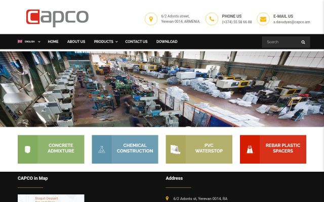Скриншот сайта capco.am