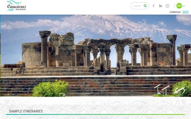 Screenshot of caucasusholidays.am
