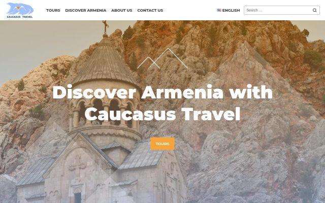 Screenshot of caucasustravel.am