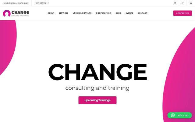 changeconsulting.am - էկրանի պատկեր