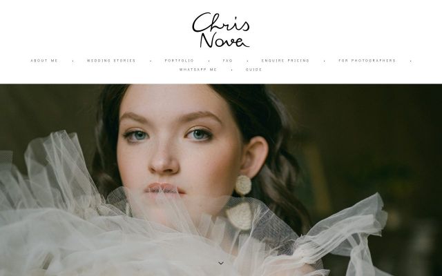 Screenshot of chrisnovaphoto.com