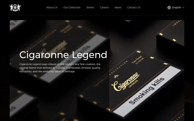 Скриншот сайта cigaronne.com