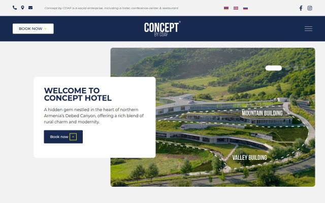 Screenshot of concepthotel.am
