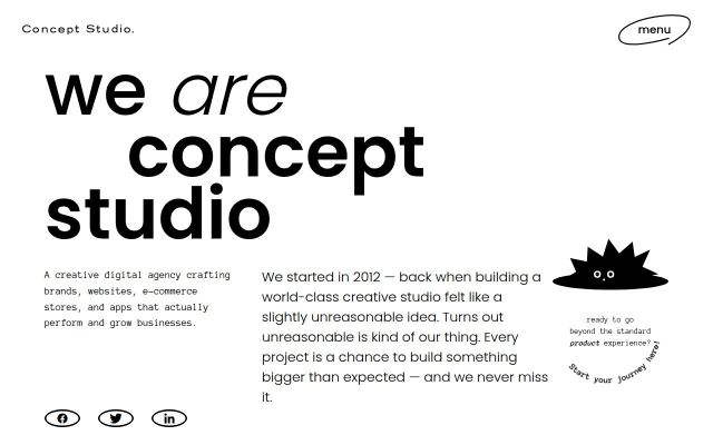 conceptstudio.com - էկրանի պատկեր