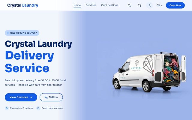crystalclean.am - էկրանի պատկեր