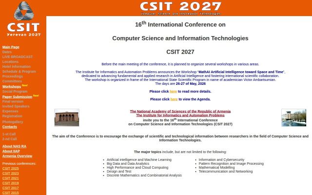 Скриншот сайта csit.am
