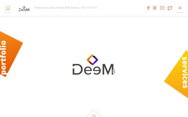 Скриншот сайта deemcommunications.com