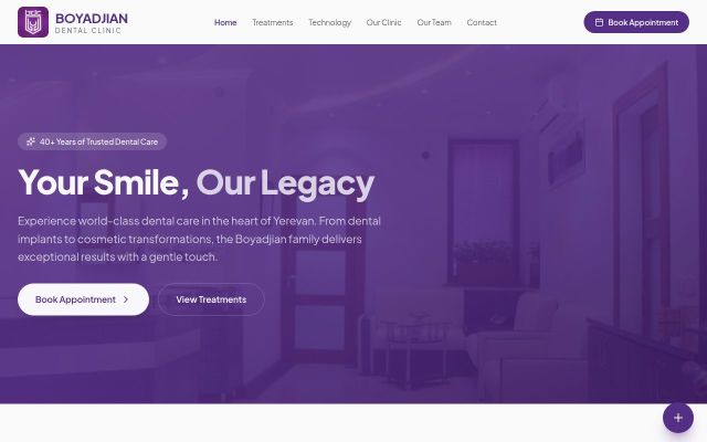 dentforever.com - էկրանի պատկեր