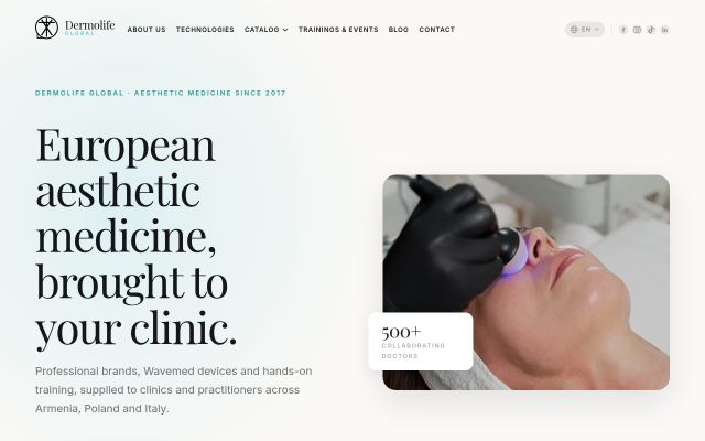 dermolifeglobal.com - էկրանի պատկեր