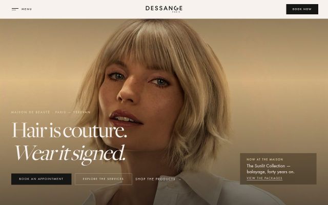 dessange.am - էկրանի պատկեր