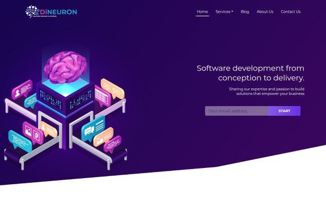 Screenshot of dineuron.com