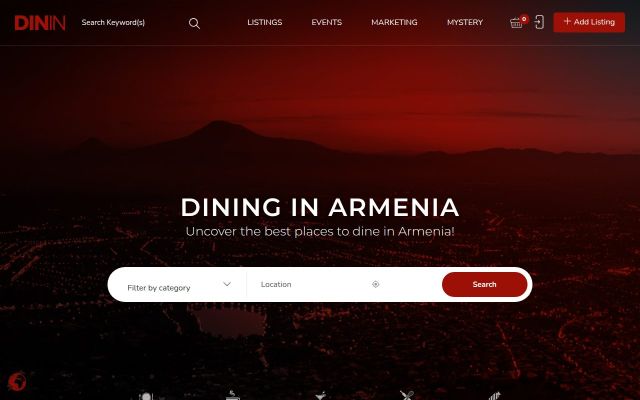 Screenshot of dinin.am