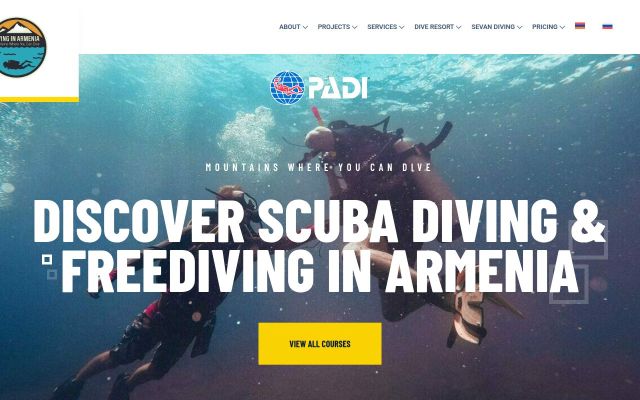 diving.am - էկրանի պատկեր