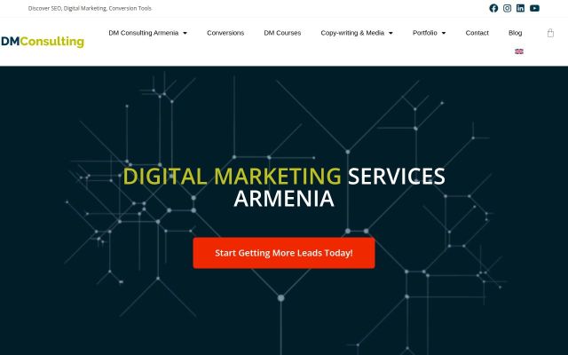 Скриншот сайта dmconsulting.am