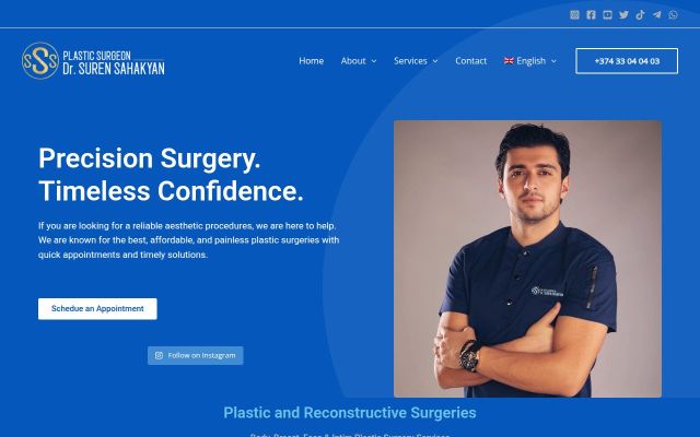 Screenshot of drsuren.com